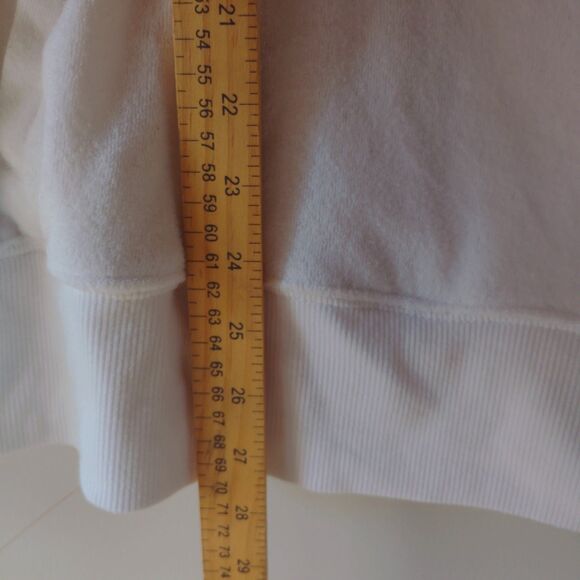 Aerie Offline Women's Half Zip Beachy Terry Cloth Sweater White Small - Picture 7 of 9